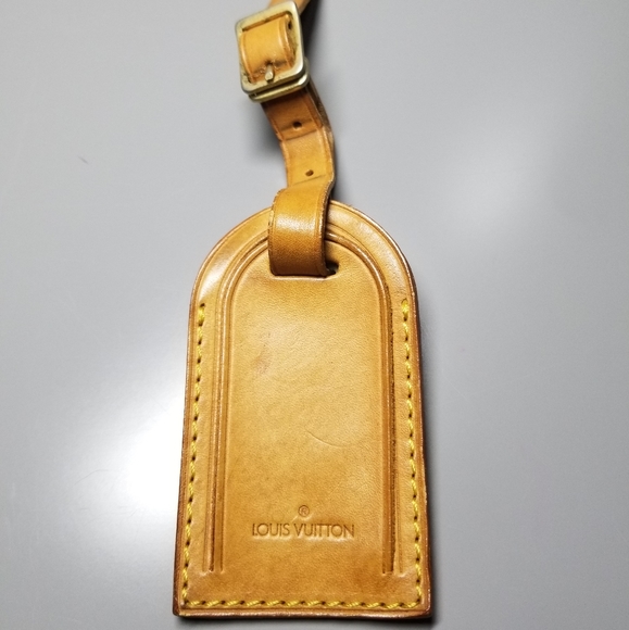 Louis Vuitton Vachetta leather Luggage tag  /France - Picture 11 of 11